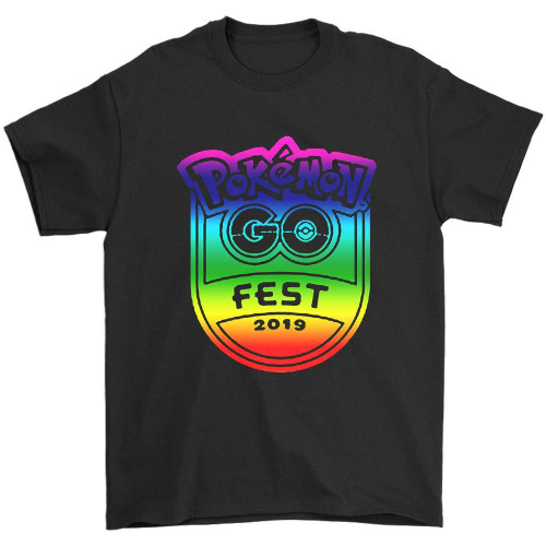 Pokemon Go Fest Chicago Emblem Logo Man's T-Shirt Tee
