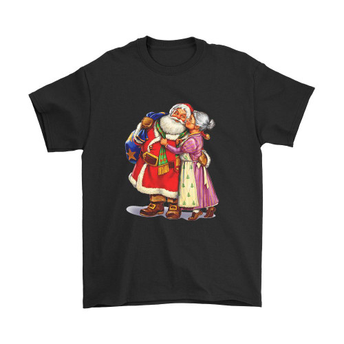 Santa Mrs Claus Man's T-Shirt Tee