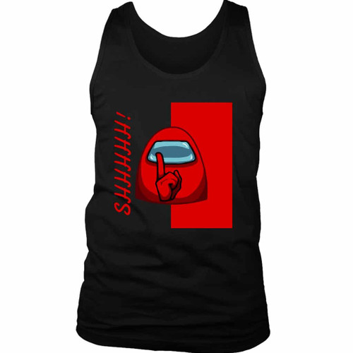 Among Us Shhhh Man's Tank Top Among Us Shhhh Man's Tank Top