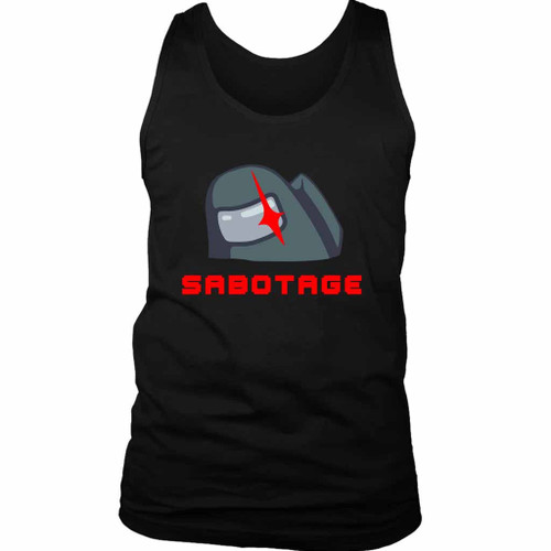 Among Us Crewmate Sabotage Logo Man's Tank Top