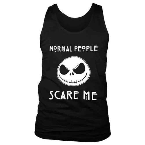 Normal People Scare Me Jack Skellington Halloween Man's Tank Top