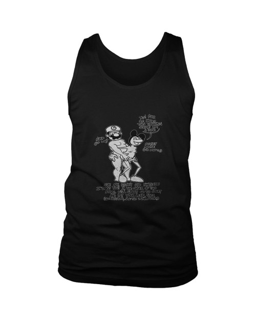 Mario Vs Micky Pornd Funny Man's Tank Top
