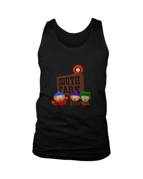 South Park Group Funny Cartoon Man's Tank Top