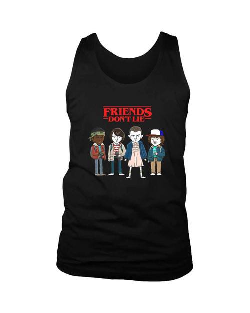 Stranger Things Friens Dont Lie Man's Tank Top
