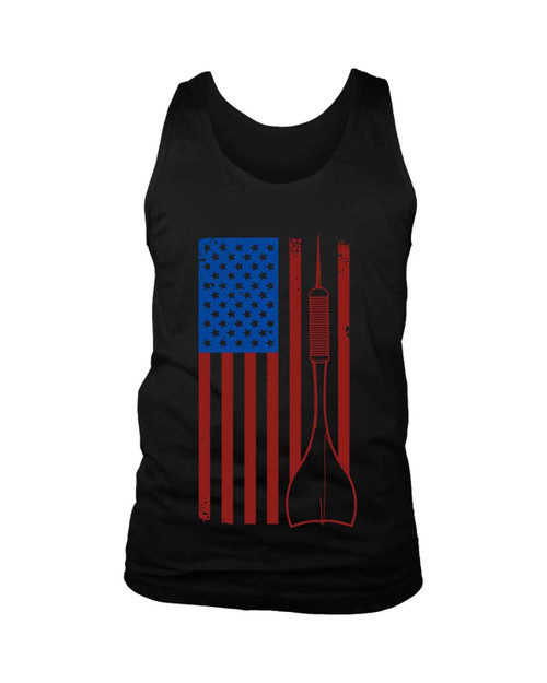 Dart Usa America Flag Man's Tank Top