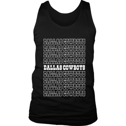 Dallas Cowboys Name Logo Man's Tank Top