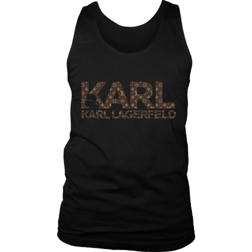 Karl Lagerfeld Logo With Lv Pattern Man's Tank Top