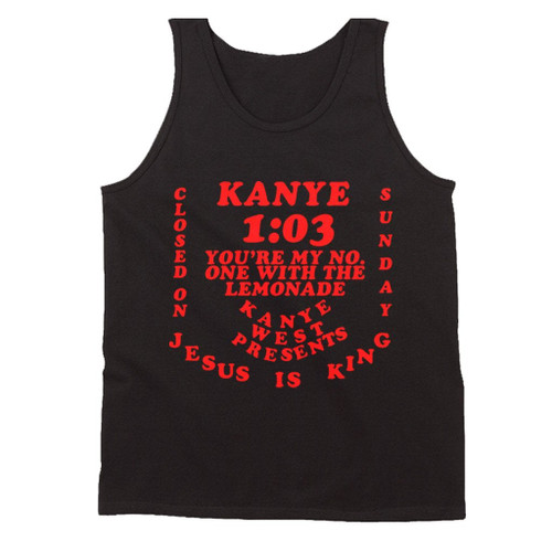 Kanye West Sunday Service Jesus Is King Inspired Man's Tank Top