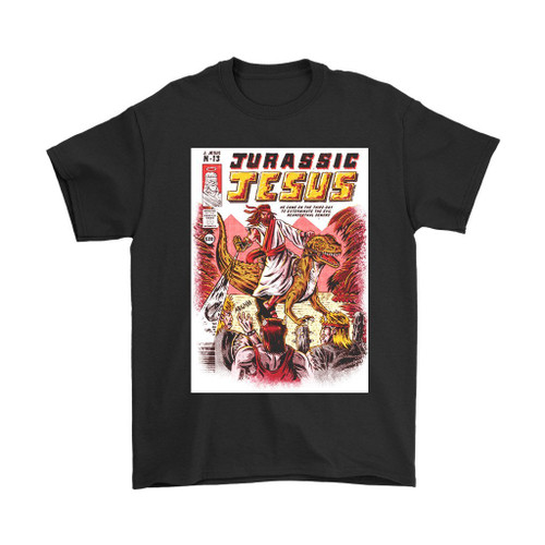 Jurassic Jesus Man's T-Shirt Tee Jurassic Jesus Man's T-Shirt Tee
