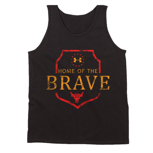 Home Of The Brave Under Armour The Rock Project Grunge Man's Tank Top