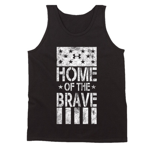 Under Rrmour Home Of The Brave The Rock Project Grunge Man's Tank Top