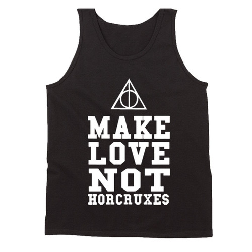 Deathly Hallows Make Love Not Horcruxes Harry Potter Man's Tank Top