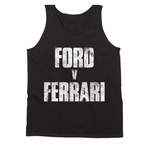 Ford V Ferrari Grunge Bw Man's Tank Top