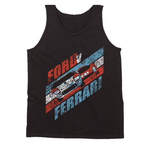 Ford V Ferrari Grunge Cars Man's Tank Top