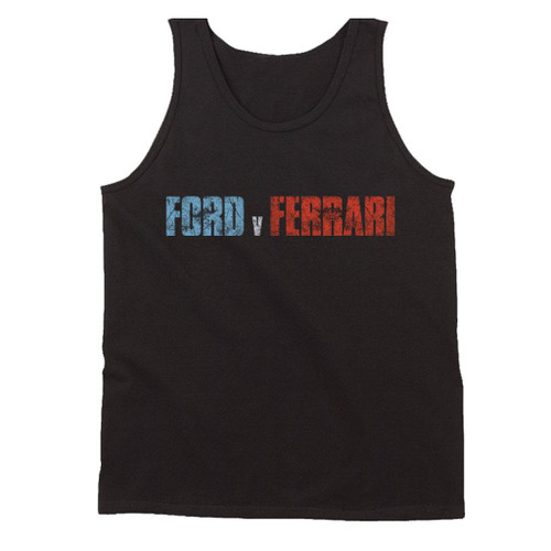 Ford V Ferrari Logo Grunge Man's Tank Top