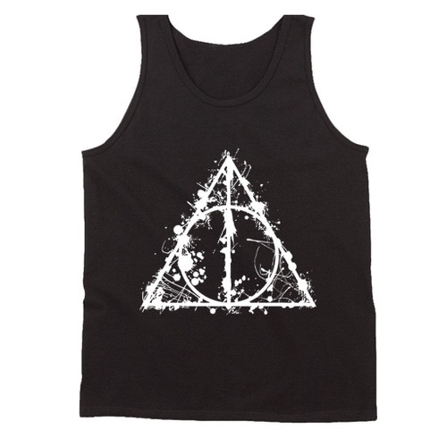 Harry Potter Deathly Hallows Splat Man's Tank Top