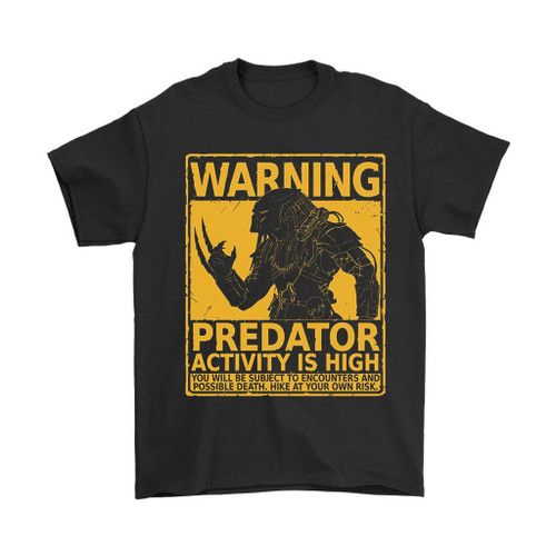 Predator Hunting Season Beware Of Wild Yautja Man's T-Shirt Tee