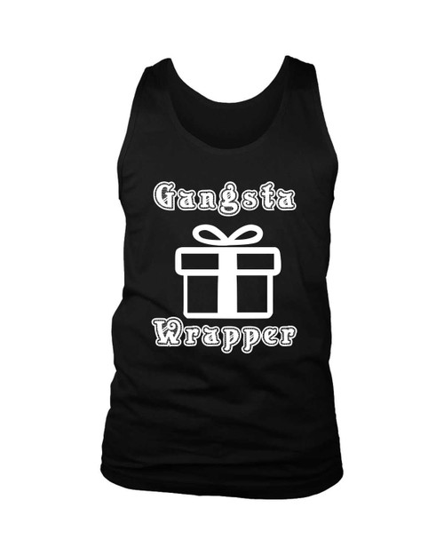 Gangsta Wrapper Christmas Gift Holidays Present Holidays Man's Tank Top