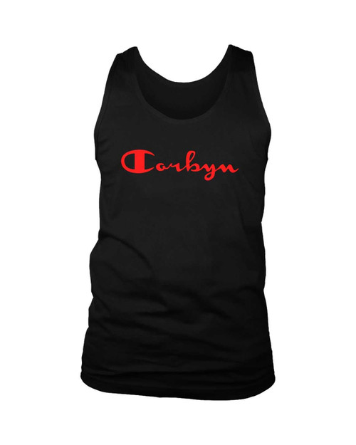 Jeremy Corbyn Parody Champ Labour Election Parody Funny Man's Tank Top