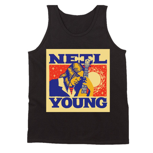 Neil Young Dribbble Fan Art Man's Tank Top