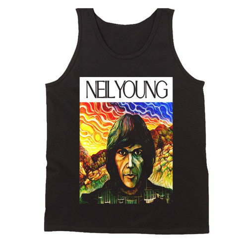 Neil Young Paint Art Man's Tank Top