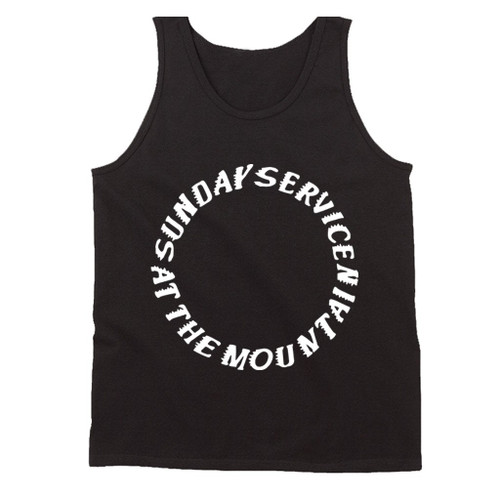 Sunday Service At The Mountain Kanye West Coachella Man's Tank Top