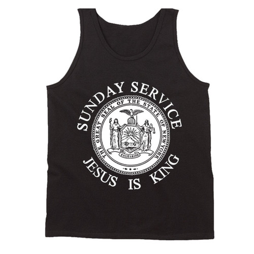 Sunday Service Jesus Is King Man's Tank Top