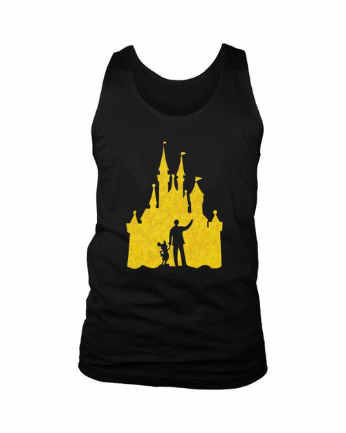 Walt Disney Mickey Mouse Castle Man's Tank Top