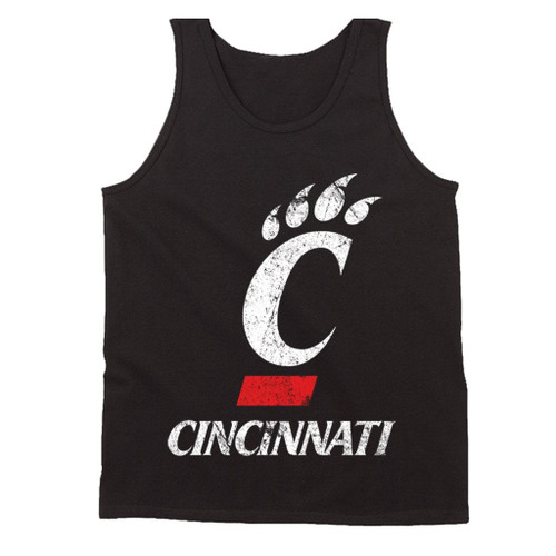 Cincinnati Bearcats Logo Grunge Man's Tank Top