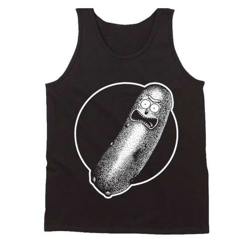 Dot Work Pickle Rick Man's Tank Top