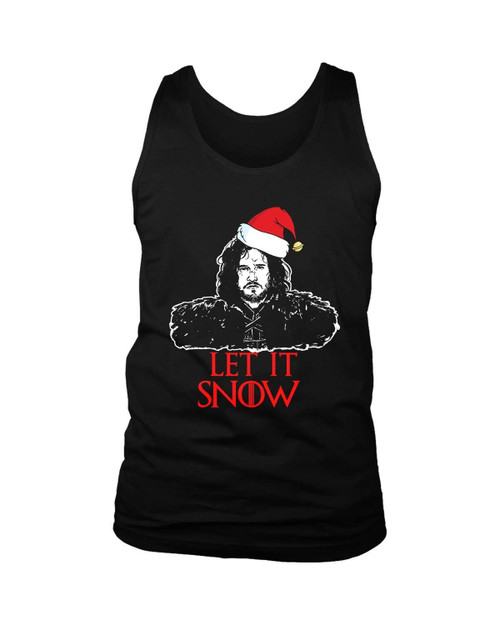 Let It Snow Jon Snow Xmas Man's Tank Top