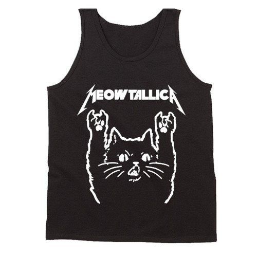 Moewtallica Metallica Cat Man's Tank Top