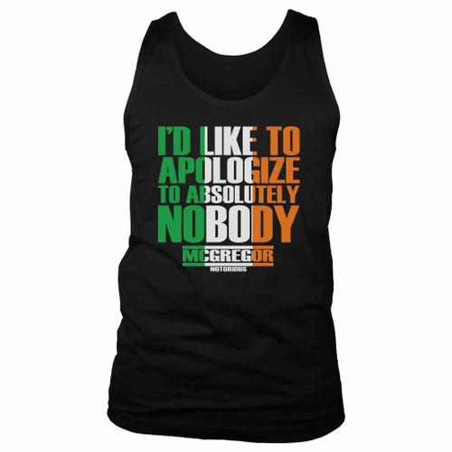 Absolutely Nobody Conor Mcgregor Ufc Fight Night Man's Tank Top