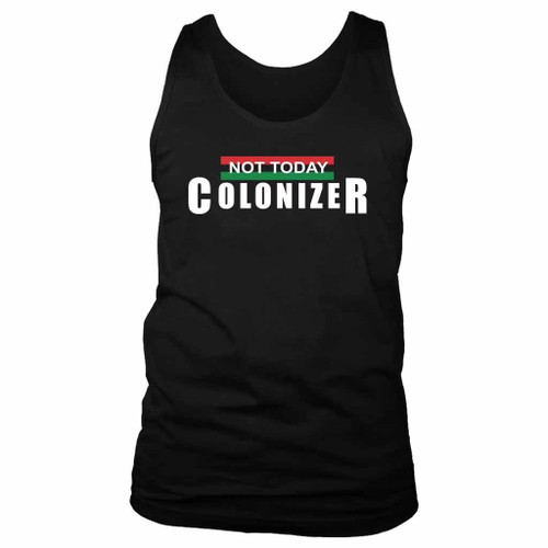 Black Panther Not Today Colonizer Man's Tank Top