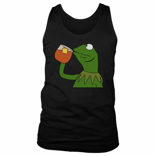 Kermit The Frog Sipping Tea Man's Tank Top