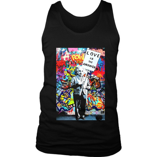 Einstein Love Is The Answer Man's Tank Top