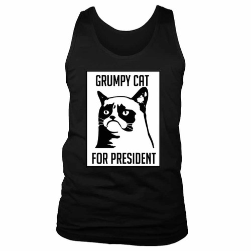 Grumpy Cat For President Man's Tank Top