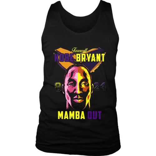 Farewell Kobe Bryant 8 24 Mamba Out Man's Tank Top