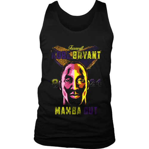 Farewell Kobe Bryant 8 24 Mamba Out Gunge Man's Tank Top
