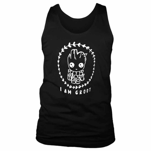 Guardians Of The Galaxy I Am Groot Baby Groot Funny Man's Tank Top