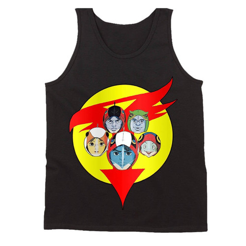 Battle Of The Planets Aka Gatchaman Team Man's Tank Top