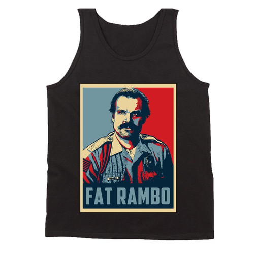 Fat Rambo Stranger Things Season Three Man's Tank Top