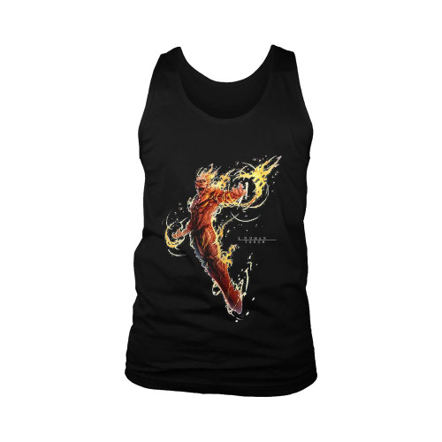 Human Torch Man's Tank Top