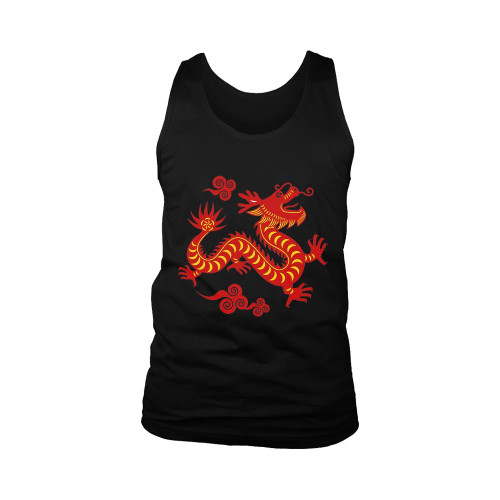 Chinese Red Dragon Man's Tank Top