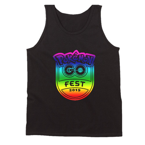 Pokemon Go Fest Chicago Emblem Logo Man's Tank Top