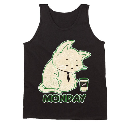 Monday Cat Man's Tank Top