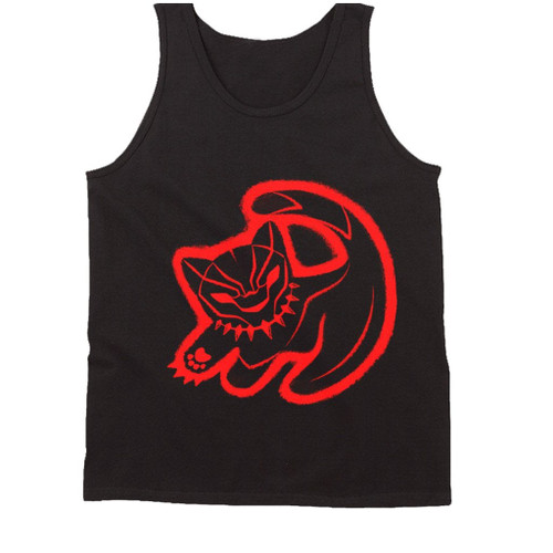 The Panther King Red Power Man's Tank Top