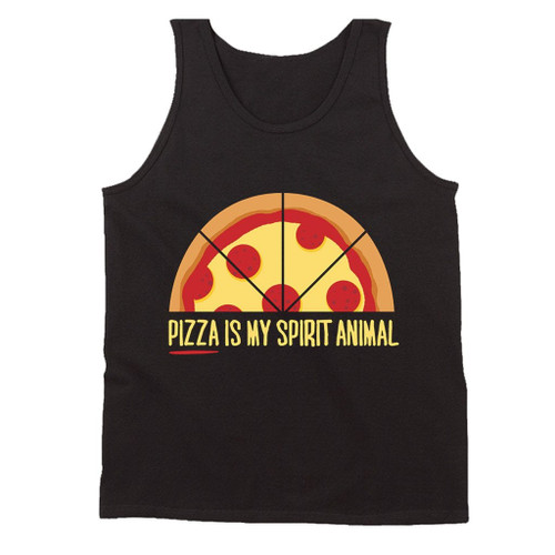Pizza Is My Spirit Animal Man's Tank Top