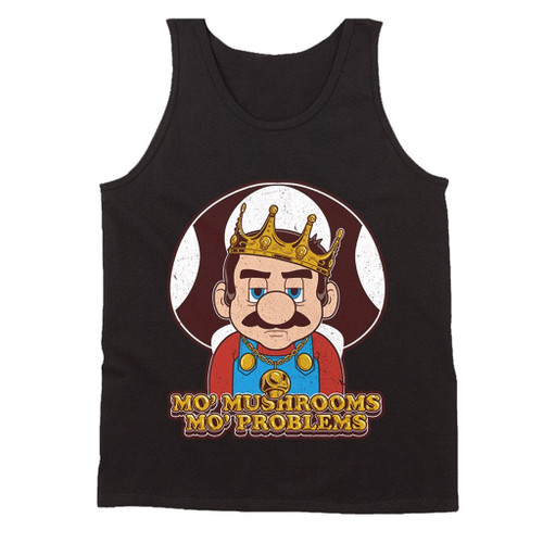 Super Mario No Mushrooms No Problems Man's Tank Top