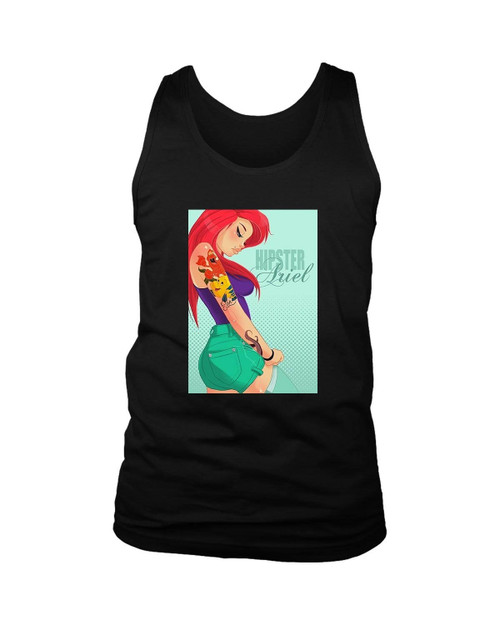 Disney Princess Ariel Hipster The Little Mermaid Man's Tank Top